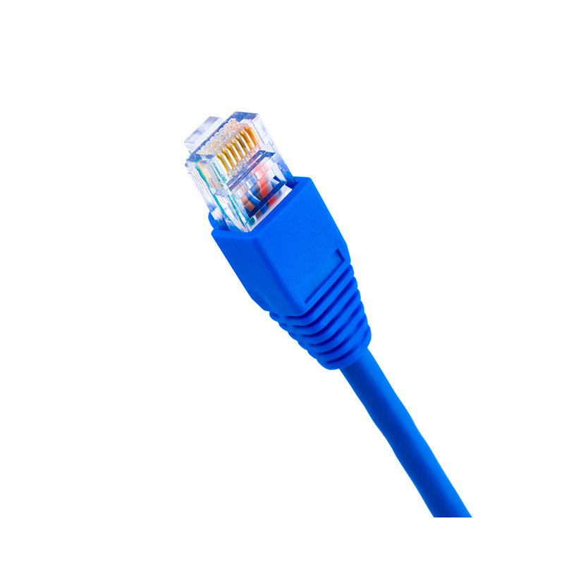 Blue network cable stock photo