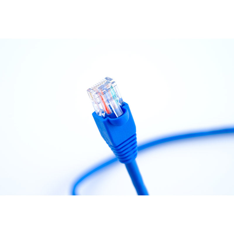 Blue network cable stock photo