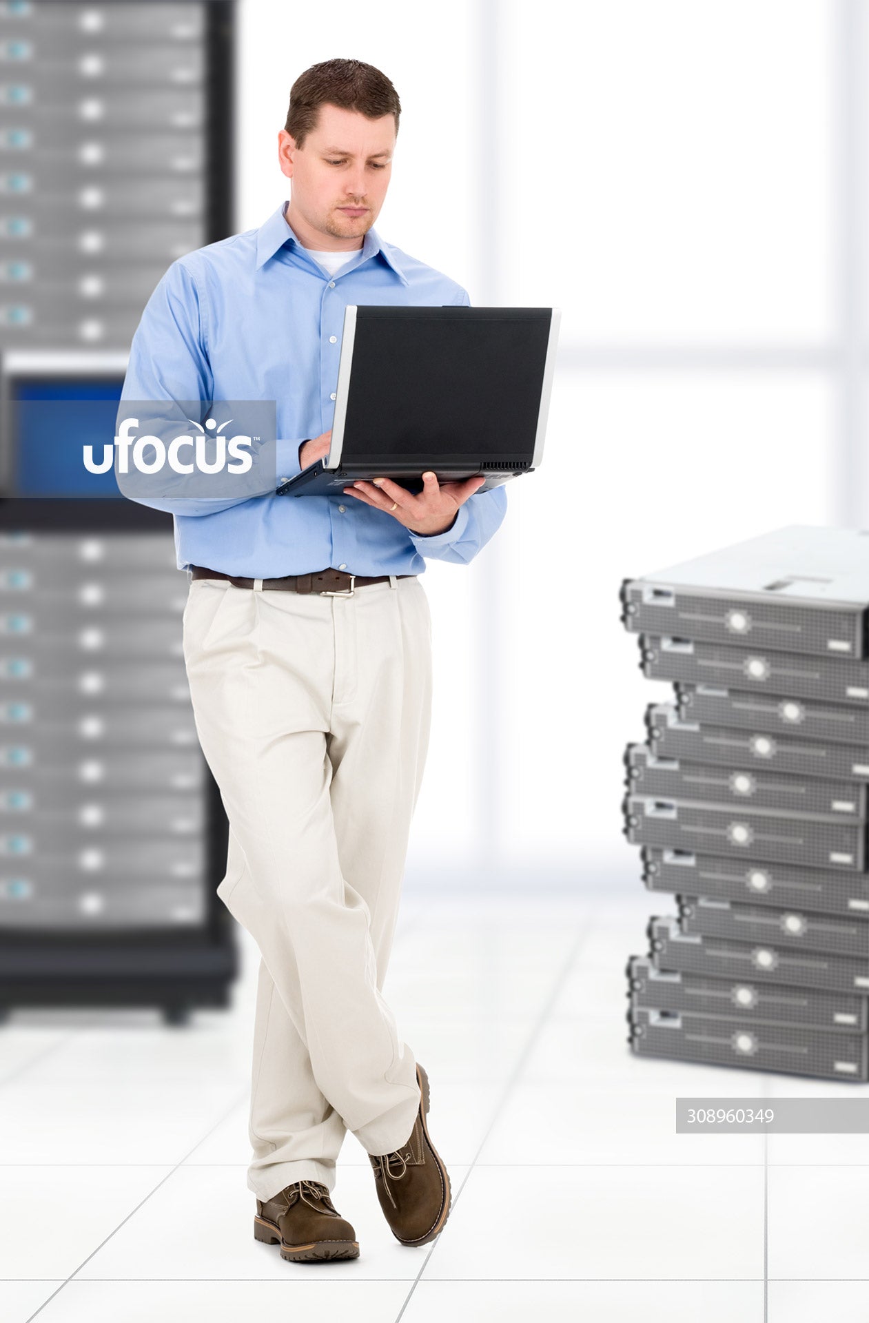 IT network server professional stock photo