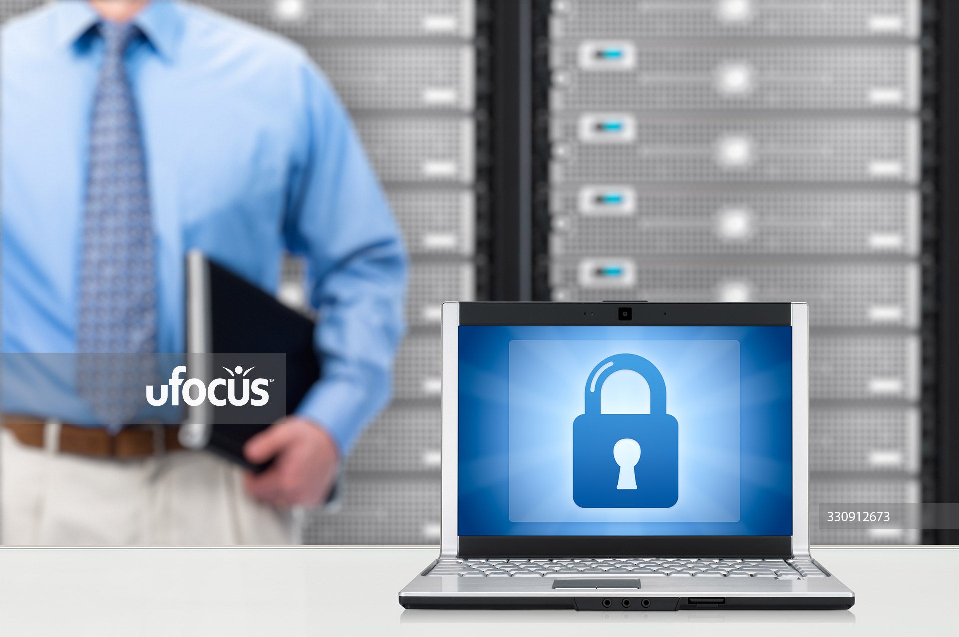 Computer network security stock photo