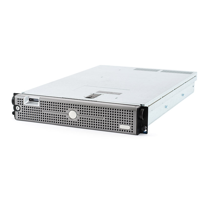 Rackmount network server on white background stock photo