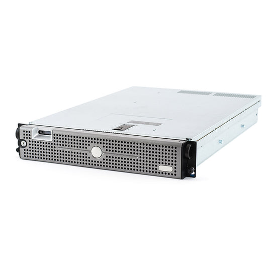 Rackmount network server on white background stock photo