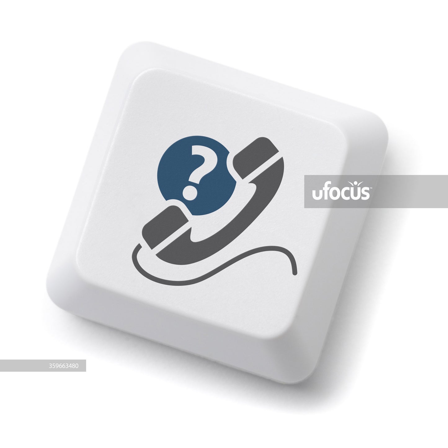 Contact us computer key stock photo