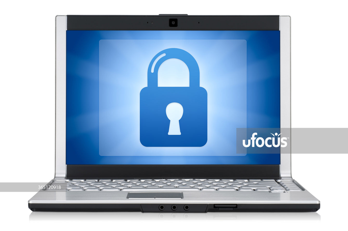 Computer security lock stock photo