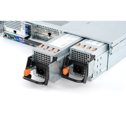 Network server hotswap redundancy power supplies stock photo
