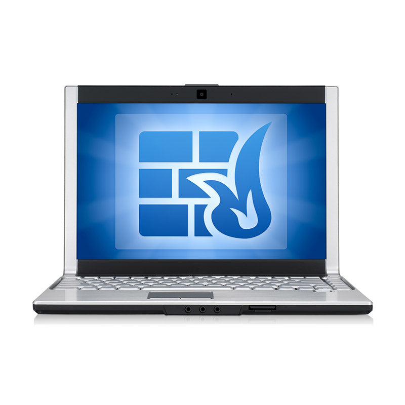 Computer firewall stock photo