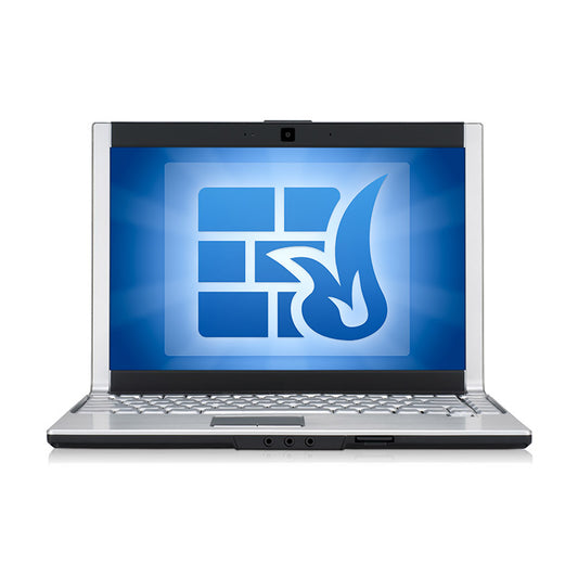 Computer firewall stock photo